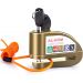 VINZ Elbroes Alarm Schijfremslot 6mm - Brons