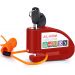 VINZ Elbroes Alarm Schijfremslot 6mm - Rood