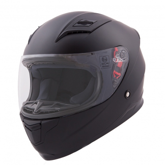 Vinz Kinderintegraalhelm voor motor of scooter Mat Zwart