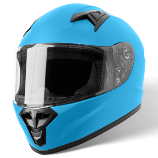 VINZ Parana Kinderhelm Motor / Scooter - Mat Blauw